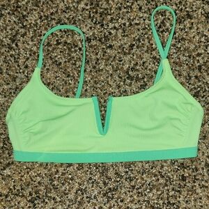 Salt + Cove Lime Green Bralette Swimsuit Top, Size Large